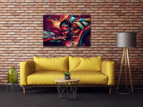 Tablou Colorful woman - 60 x 40 cm