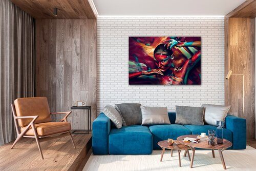 Tablou Colorful woman - 60 x 40 cm