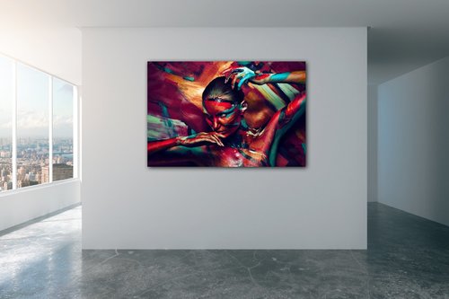 Tablou Colorful woman - 60 x 40 cm