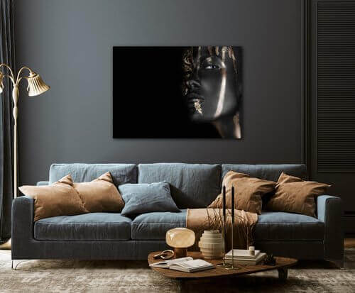Tablou Gold make up - 70 x 50 cm