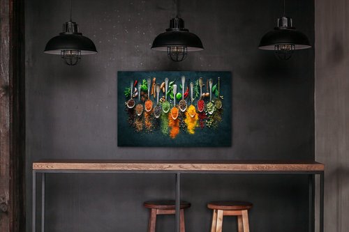 Tablou Teaspoons and spice - 60 x 40 cm
