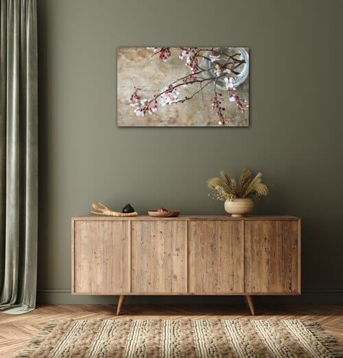 Tablou Pink blossom - 50 x 30 cm