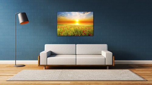 Tablou Poppies field - 60 x 40 cm