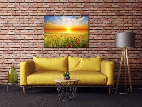 Tablou Poppies field - 70 x 50 cm