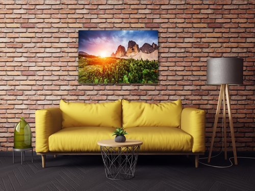 Tablou Mountain and forest - 60 x 40 cm