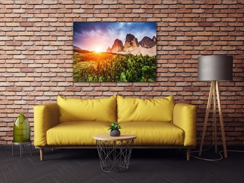 Tablou Mountain and forest - 70 x 50 cm