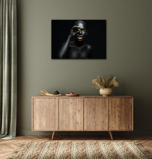 Tablou Gold woman - 70 x 50 cm