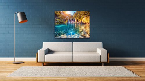 Tablou Beautiful waterfalls - 90 x 70 cm