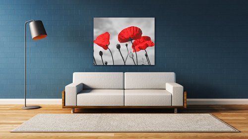 Tablou Poppy - 90 x 70 cm
