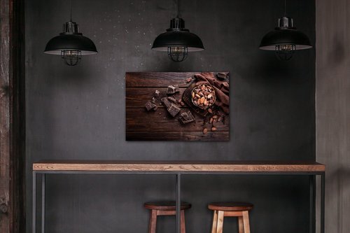 Tablou Chocolate on wood - 60 x 40 cm
