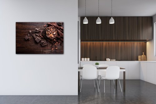 Tablou Chocolate on wood - 60 x 40 cm