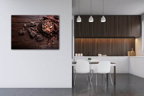 Tablou Chocolate on wood - 70 x 50 cm