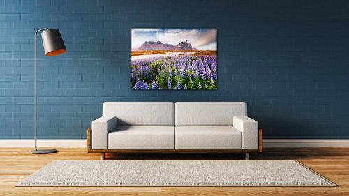 Tablou Lila blossoming flowers - 70 x 50 cm