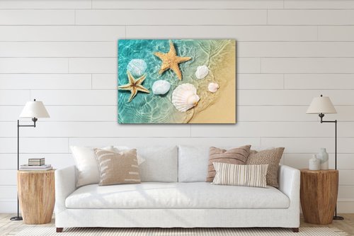 Tablou Shells by the sea - 70 x 50 cm