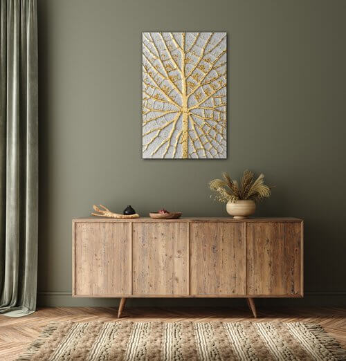 Tablou Leaf structure - 60 x 40 cm