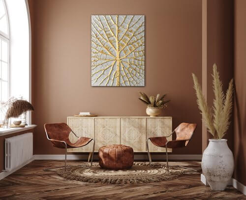 Tablou Leaf structure - 30 x 40 cm