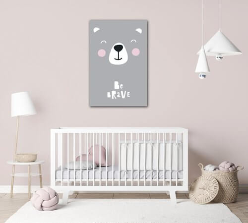 Obraz Be brave Teddy - 60 x 40 cm