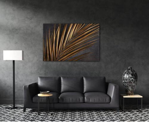 Tablou Gold Palma - 90 x 60 cm