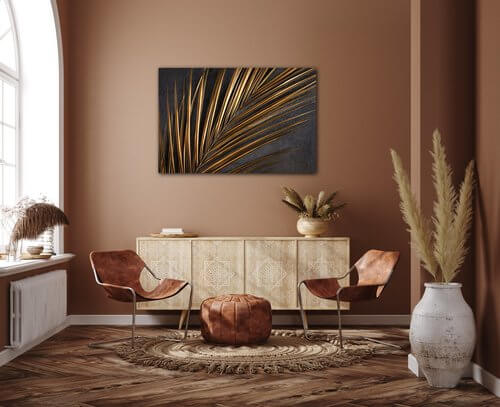 Tablou Gold Palma - 90 x 60 cm