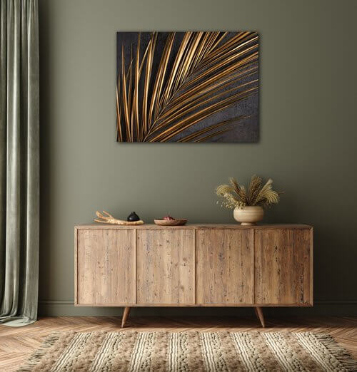 Tablou Gold Palma - 90 x 70 cm