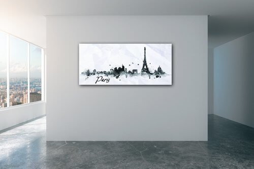 Tablou Paris panorama - 90 x 40 cm