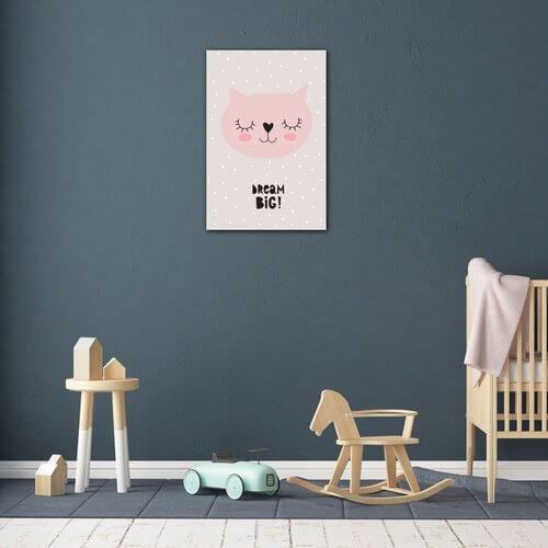 Obraz Kitty Dream Big - 60 x 40 cm