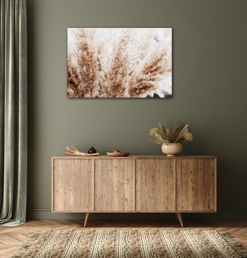 Tablou Dry flowers detail - 90 x 60 cm