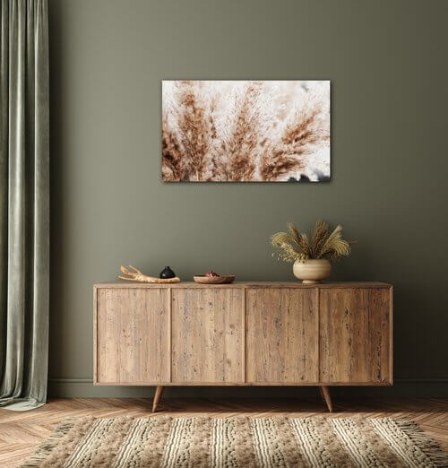 Tablou Dry flowers detail - 50 x 30 cm
