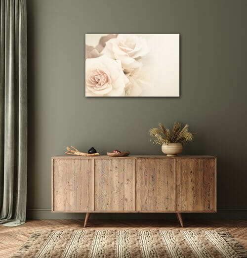 Tablou White roses - 60 x 40 cm
