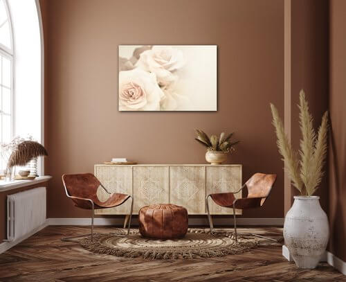 Tablou White roses - 60 x 40 cm