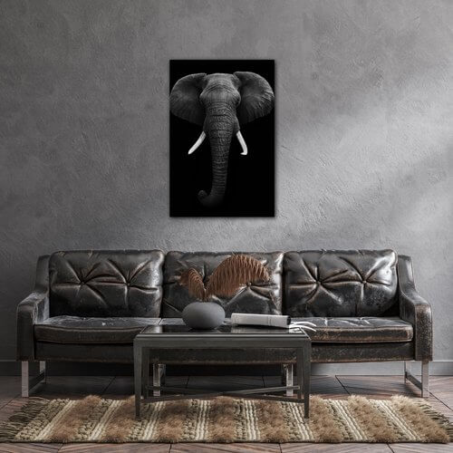 Tablou Elephant dark - 60 x 90 cm