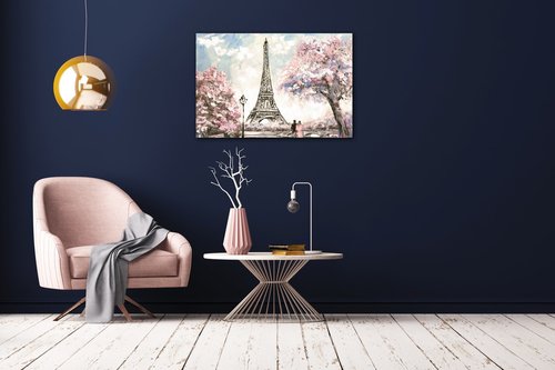 Tablou Eiffel Tower2 - 90 x 60 cm