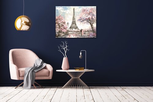 Tablou Eiffel Tower2 - 90 x 70 cm