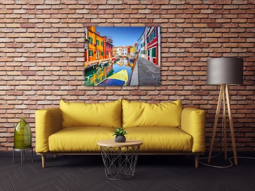 Tablou Colorful Venice - 90 x 70 cm