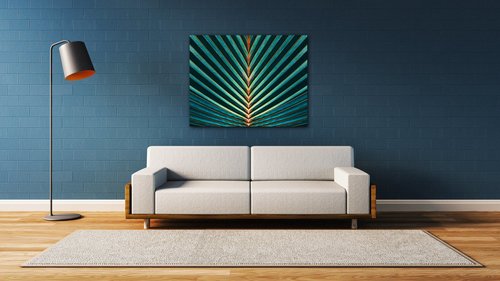 Tablou Palm leaf - 90 x 70 cm