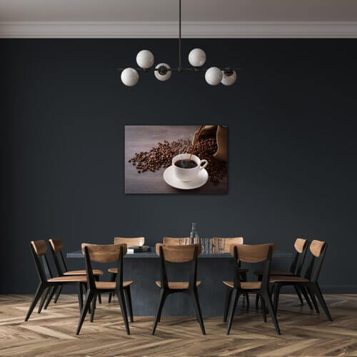 Tablou Cup Of Coffee White - 90 x 60 cm