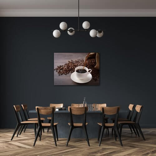 Tablou Cup Of Coffee White - 70 x 50 cm
