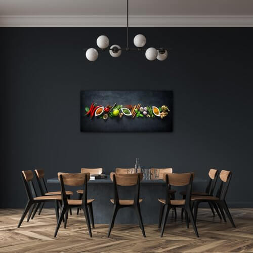 Tablou Flavorings and spice - 90 x 40 cm