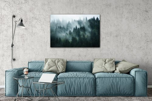 Tablou Fogy forest - 90 x 60 cm