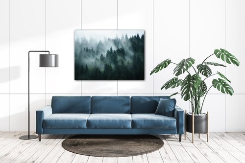 Tablou Fogy forest - 70 x 50 cm