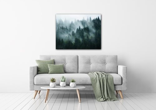 Tablou Fogy forest - 90 x 70 cm