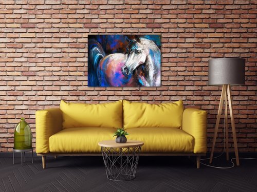 Tablou Horse painted - 70 x 50 cm