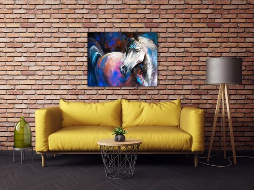 Tablou Horse painted - 90 x 70 cm