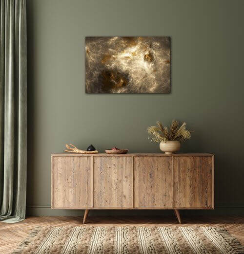Tablou Beige gold abstract - 60 x 40 cm