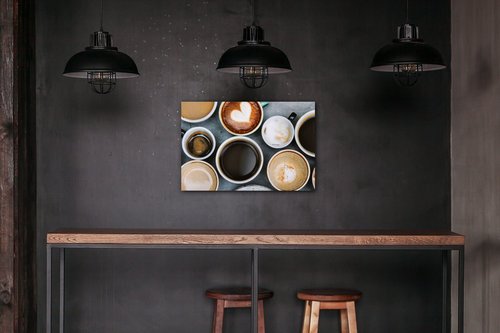 Tablou Coffee types - 90 x 60 cm