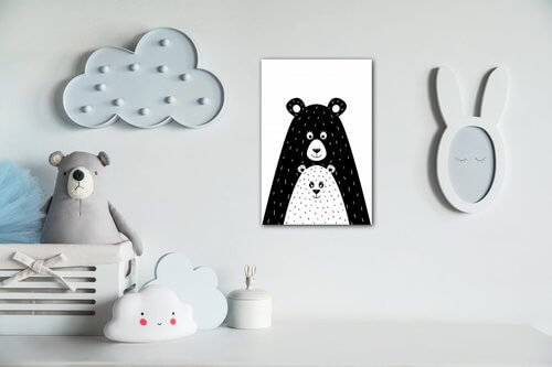 Obraz Bear black - 60 x 40 cm