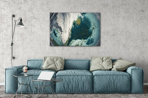 Tablou Blue lagoon - 60 x 40 cm