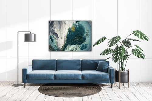Tablou Blue lagoon - 70 x 50 cm