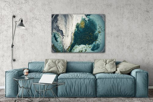 Tablou Blue lagoon - 70 x 50 cm