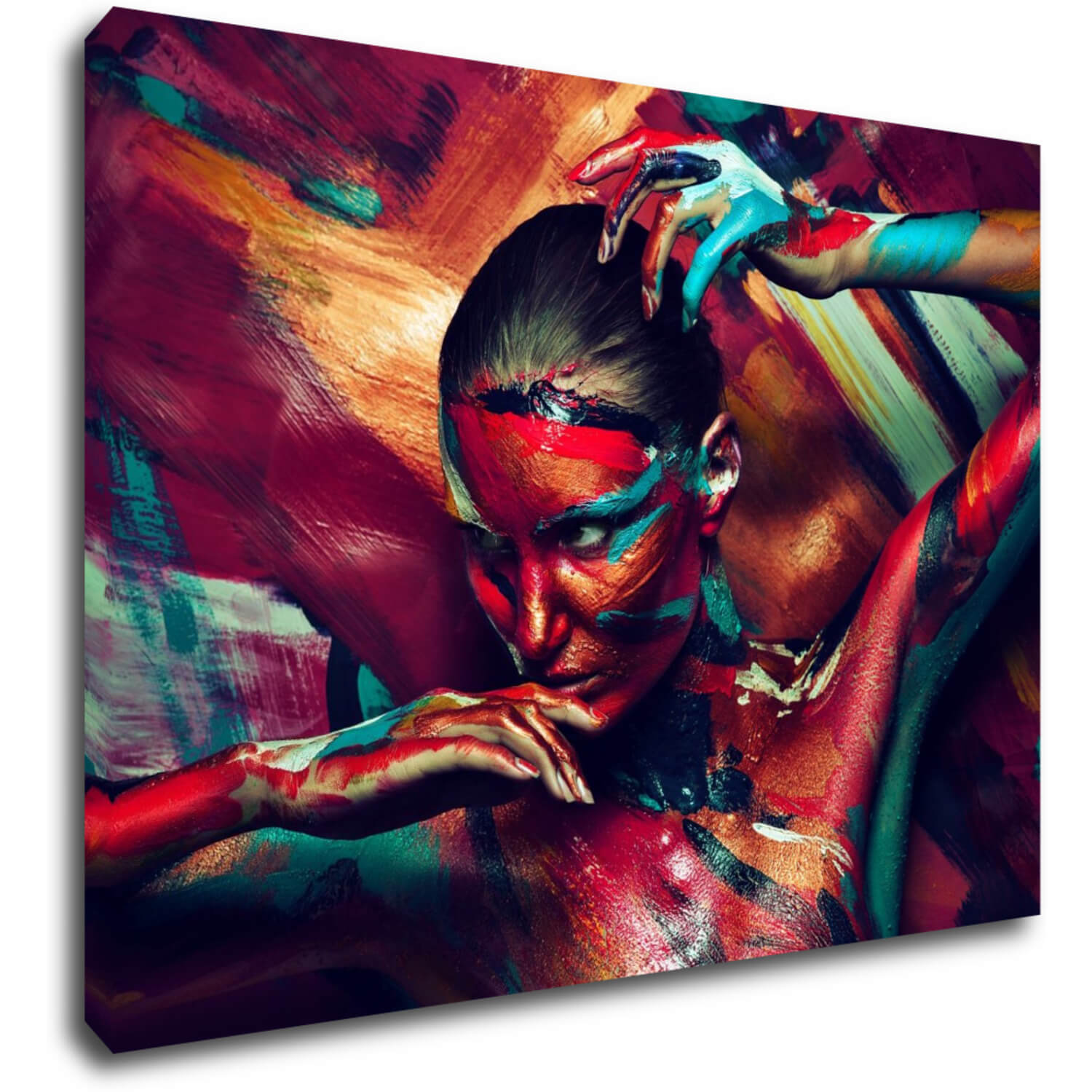 Tablou Colorful woman - 70 x 50 cm